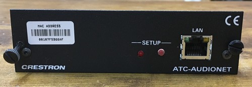 Crestron atc audionet - crestron, atc-