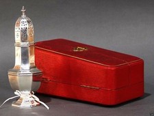A003 estate English sterling silver sugar caster by Chester 1909