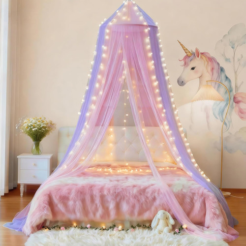 Two tone bed canopy - bed,