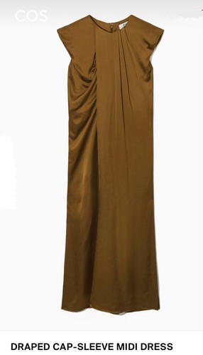 Cos draped cap sleeve midi - draped,