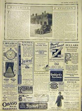 Original Old Vintage Print Napier Car Motor St James'S Palace Advert 1919 20th