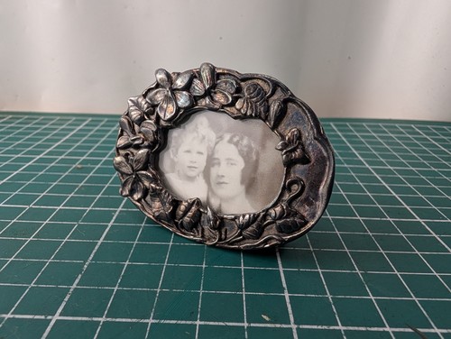 Silver scenes mini photo - silver,