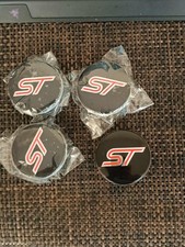 Ford  ST  Black and Red  Alloy Wheel Centre Cap 54mm fit most cars  