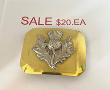 Scottish Thistle Buckle Solid