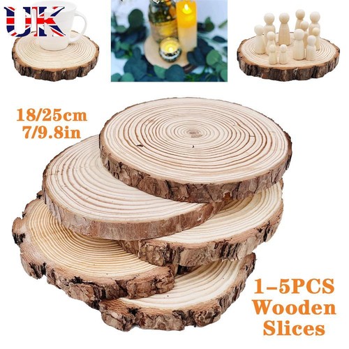 Wooden slices 25cm - 5, wood