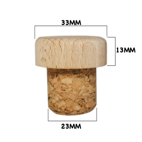 Natural cork shape easy - t-shape, to
