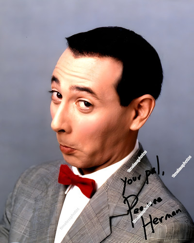 Paul reubens signed reprint - paul,