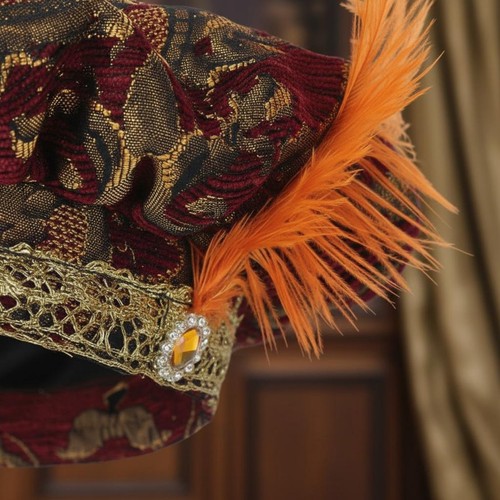 Feathered tudor hat ornate - tudor,