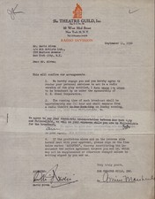 DAVID NIVEN - DOCUMENT SIGNED