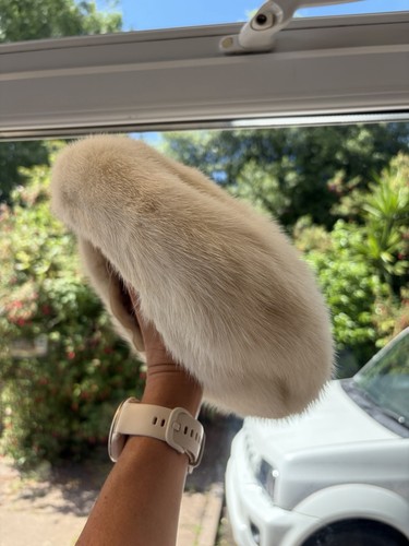 Vintage genuine ivory mink fur - vintage,