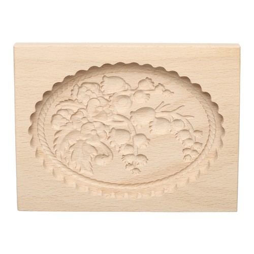 Wooden cookie mould x - mould, 6.3"