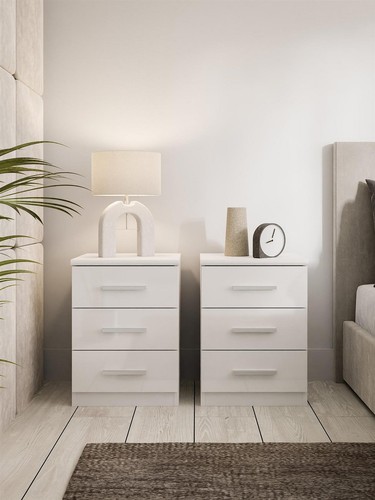 Prague gloss drawer bedside - gloss,