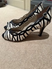 Lotus Zebra Print Heeled
