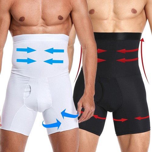Men compression waist boxer - hi-waist,
