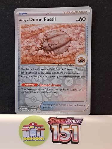 152 165 antique - dome, fossil