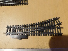 Hornby R612 LH standard points, older style - steel rails in good playworn cond