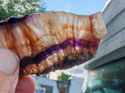 Blue john fluorite part - fluorite,