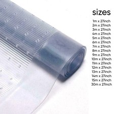 Vinyl Carpet Protector – Non-Slip Floor Mat, Clear, Multiple Sizes 1m to 30m