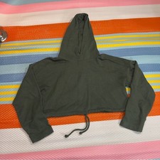 Zara Green Cropped Pullover