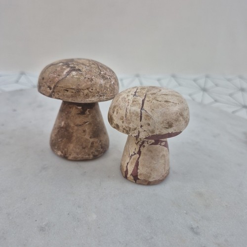 Stone mushroom decor set of - stone,