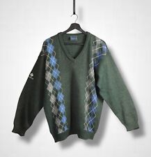 Glenmuir Green Lambswool V-Neck Jumper Size M/L