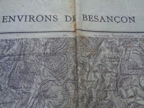 Ww1 french map environs de - ww1,