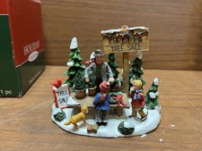 Lena’s Department 56 Style Christmas Model Village Tree Sale Figures
