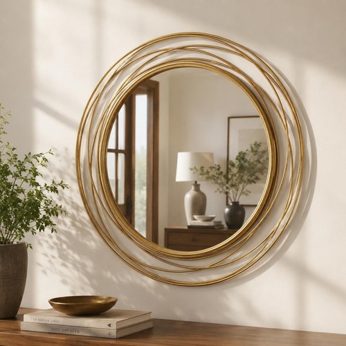 Extra large round gold framed - extra,