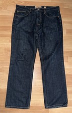 Mantaray No 81 Blue Straight Jeans Men's Size W38 L32 Zip Fly Cotton Denim