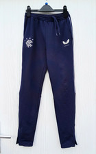 navy RANGERS joggers TRACKSUIT BOTTOMS by CASTORE - size JUNIOR LARGE