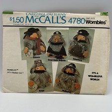 Wombles Plush McCall's 4780