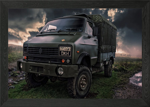 Old vintage army truck taken