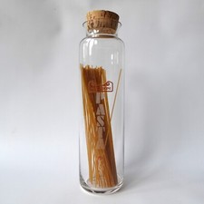 Vintage Dartington Glass FT121 tall PASTA spaghetti jar canister container +cork
