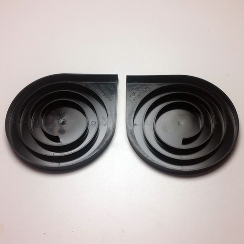 Pair tambour door - of, spirals