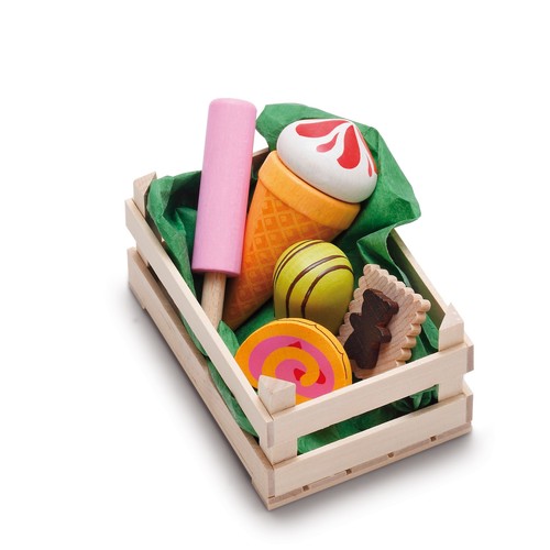 Wooden pretend role play - , food
