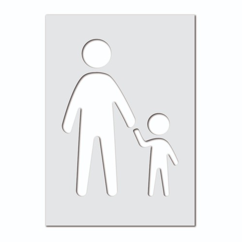 Mother and child parking - and, sign