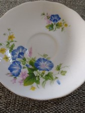 Single Saucer Bone China Gainsborough. Floral Design