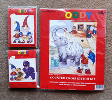 NODDY & BIG EARS, NODDY WITH PC PLOD, NODDY + FRIENDS CROSS STITCH KITS