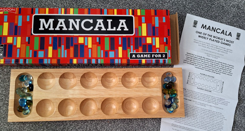 Mancala set game solid wood - game, *solid