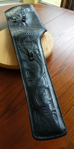 Rifle scabbard leather - scabbard,