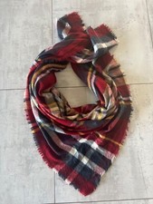 Zara plaid tartan red scarf