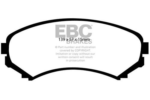 Ebc ultimax front brake - brake, pads