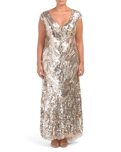 Mac duggal neck - mac, v-neck