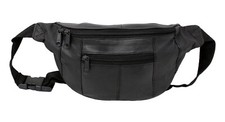 Genuine black leather waist - genuine,