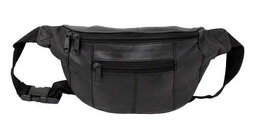 Genuine black leather - leather, waist