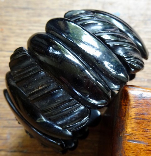 Antique victorian whitby jet - victorian,