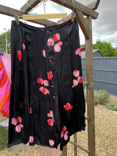 Ghost black floral - ghost, midi