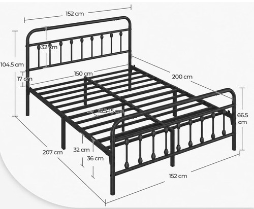 Yaheetech 5ft king vintage - yaheetech,