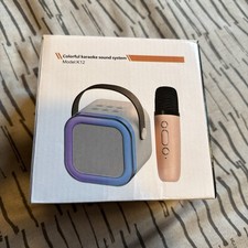 Mini Karaoke Machine with 2 Wireless Microphone