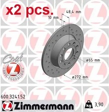 X2 PCS REAR BRAKE DISC ROTOS